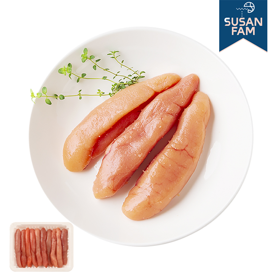 무색소 저염 명란 250g 구이용 백명란 명란젓갈