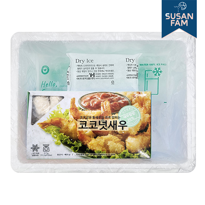 냉동 통살 코코넛새우 675g(13.5gX50ea) 빵가루 새우튀김 - 상세 이미지 2