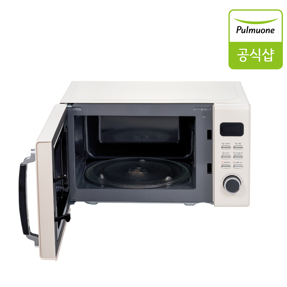 풀무원 레트로 전자식 전자레인지 20L MS20D0TC (크림베이지)