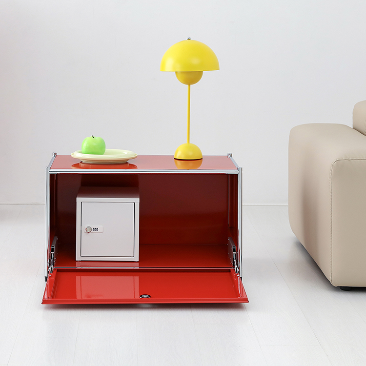 심플리 수납장 BC012 770x400x445mm, 1단, 레드 4009.6542 - 상세 이미지 4