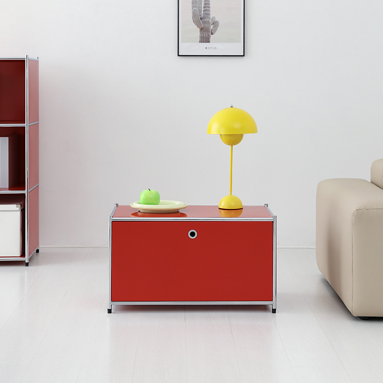 심플리 수납장 BC012 770x400x445mm, 1단, 레드 4009.6542 - 상세 이미지 3