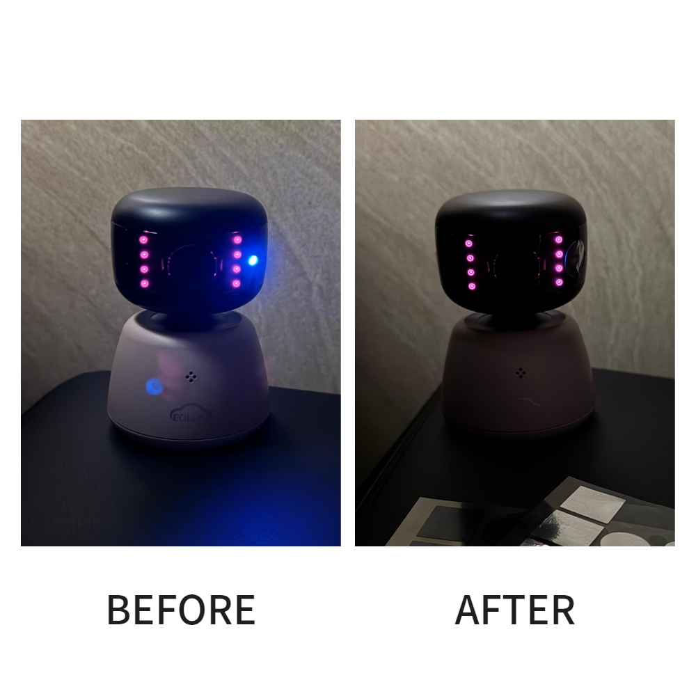 불빛 차단스티커 암막스티커 홈캠 빛 전원 가리개 보안 3색1세트