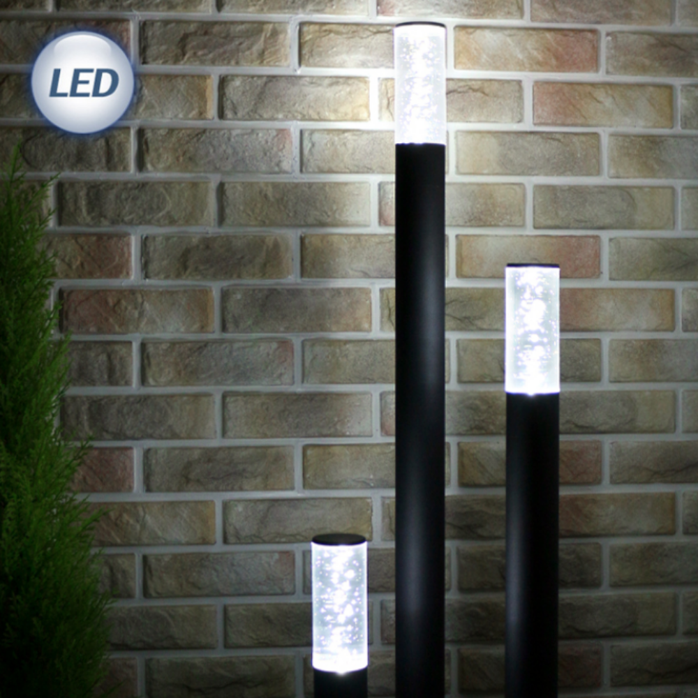 LED 원형 전기 정원등 잔디등 가로등 열주등 외등 블랙/46cm - 상품 이미지