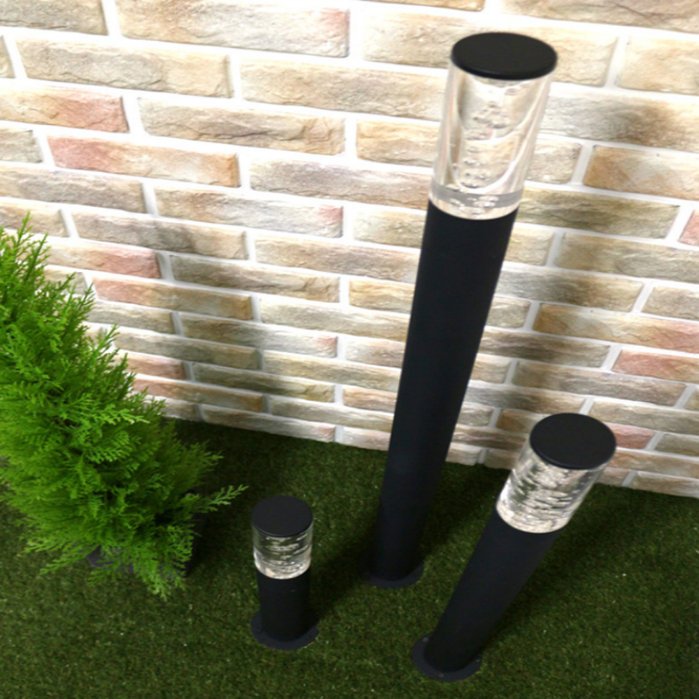 LED 원형 전기 정원등 잔디등 가로등 열주등 외등 블랙/46cm - 상세 이미지 5