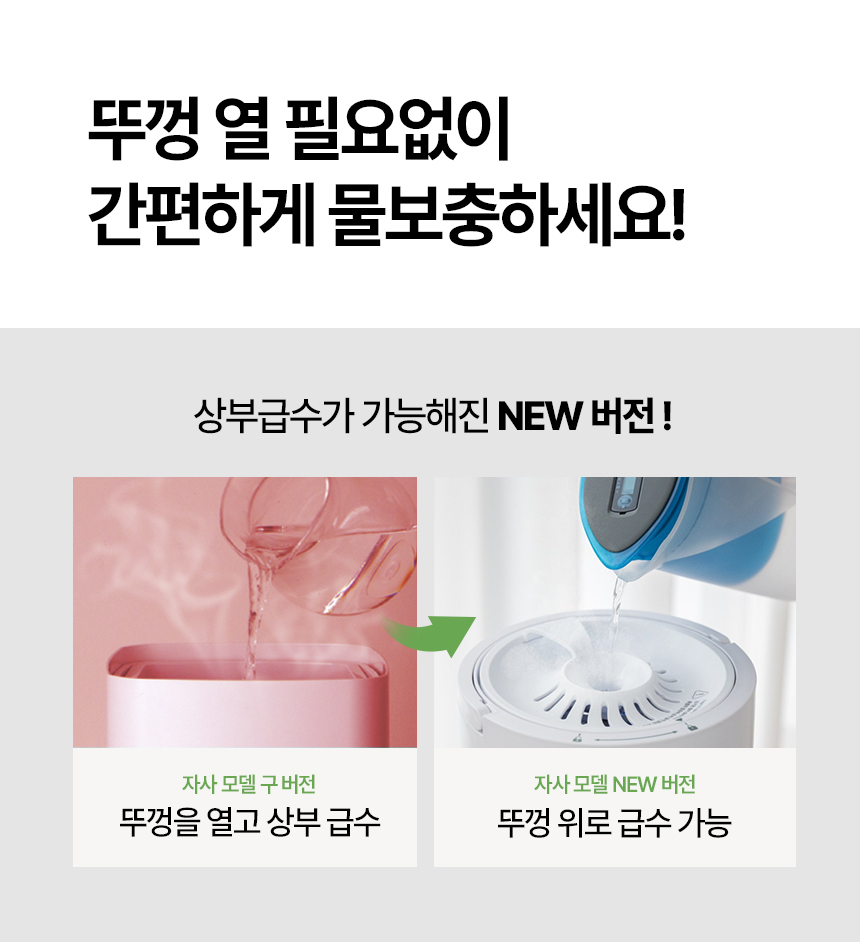 오쿠 가열식 가습기 4L 대용량 아기 안전 유리 저소음 무드등 가습기 OCP-HG900