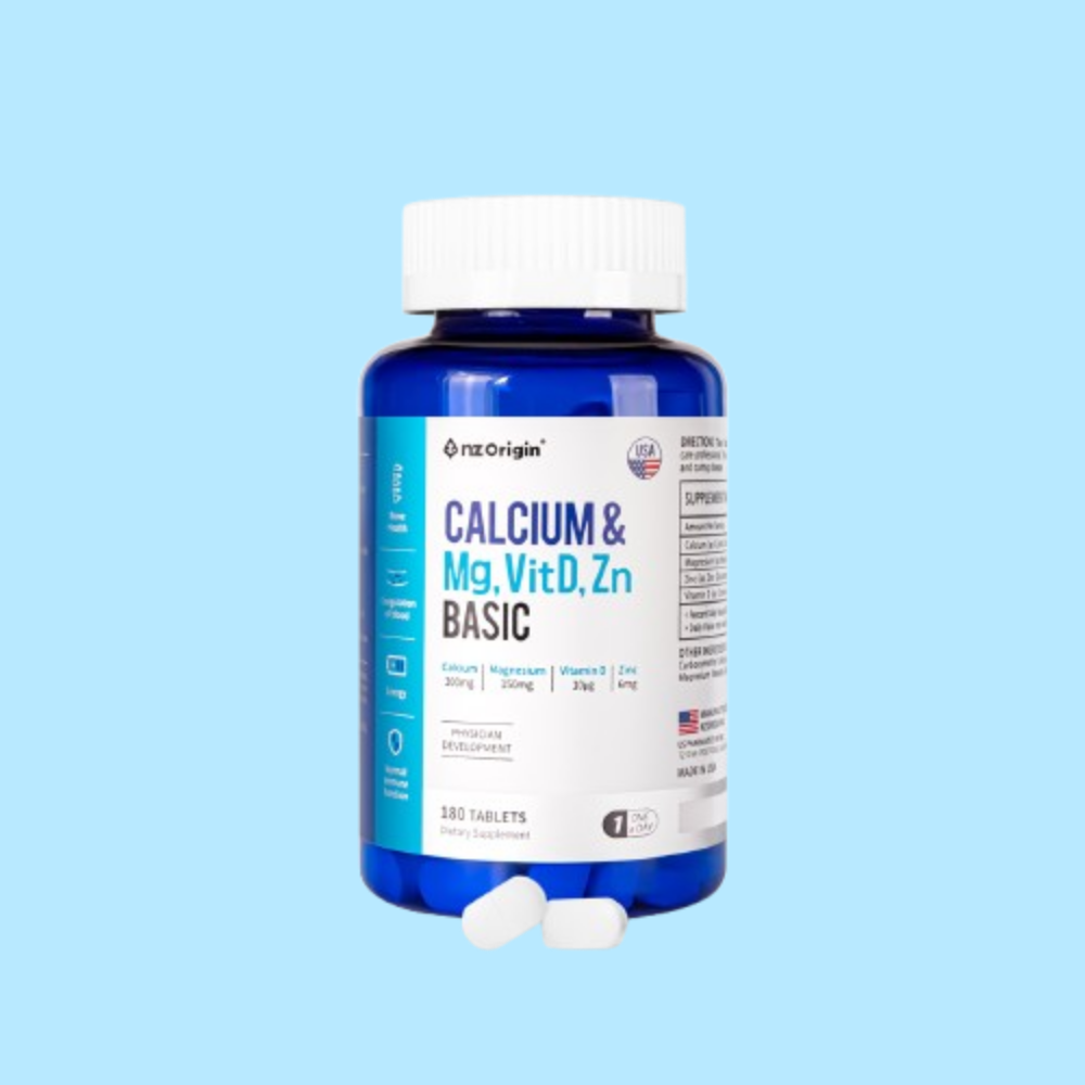 엔젯오리진 칼슘 마그네슘 비타민D 아연 산호칼슘 칼마디 180정