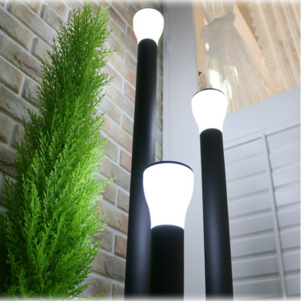 LED 외부 전기 정원등 잔디등 가로등 열주등 외등 블랙/42CM - 상세 이미지 2