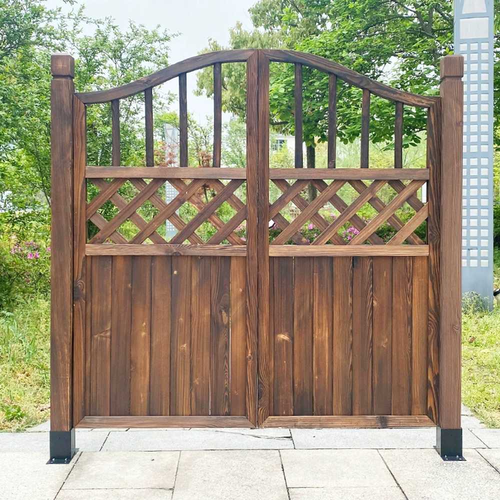 펜스 대문 야외 정원 만들기 카페 담장 방부목 목재 110cm - 상세 이미지 3