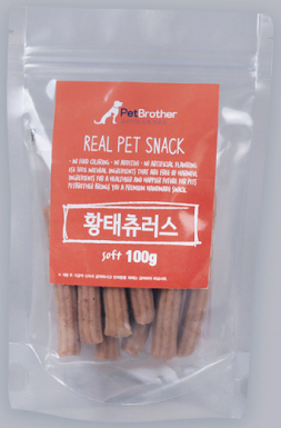 펫브라더 애견 강아지 수제간식 황태츄러스 Soft 100g - 상품 이미지