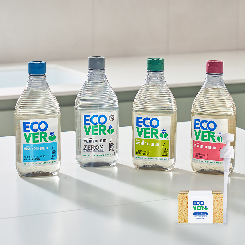에코버 주방세제 450ml 4개+펌프+수세미 제품 이미지