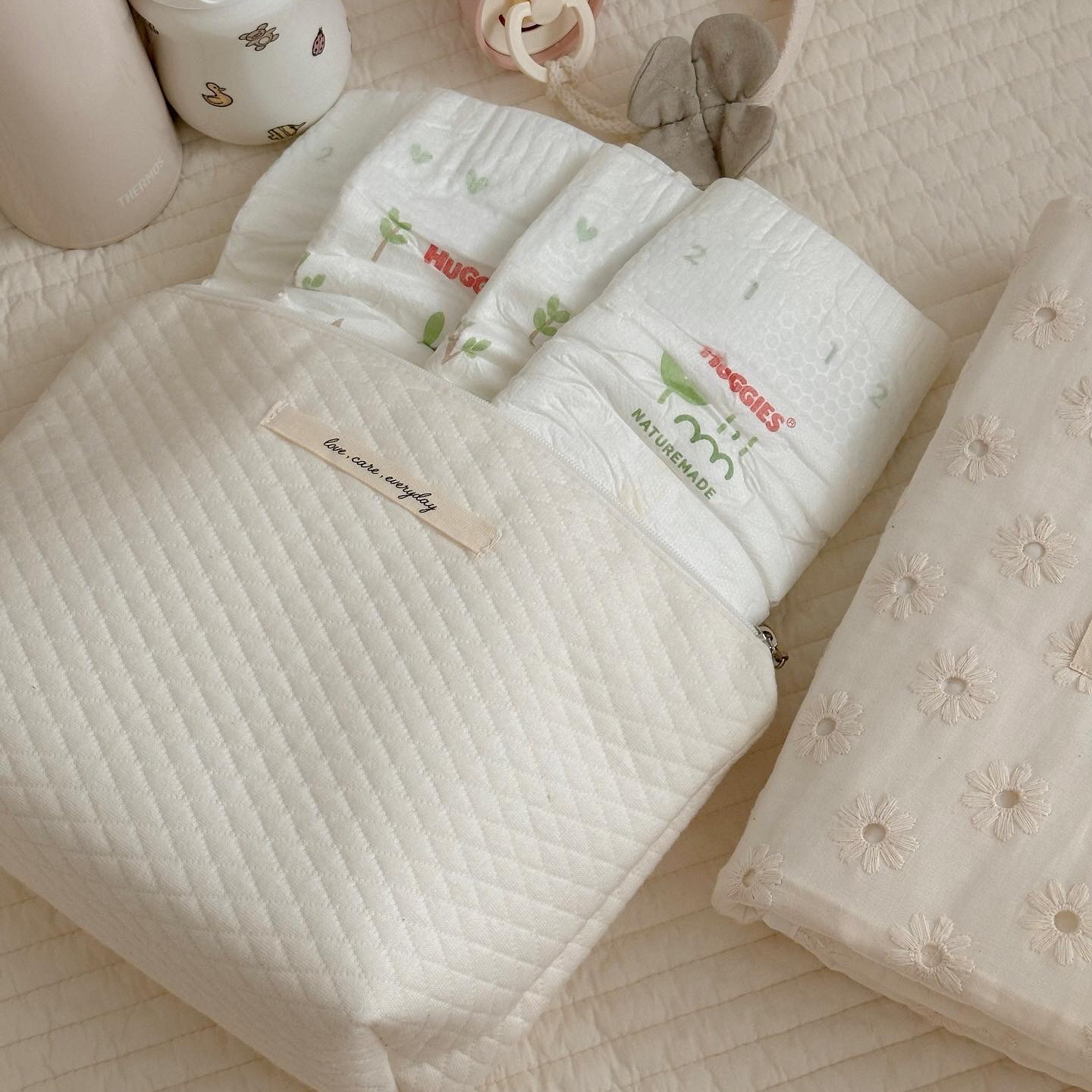 마롤로뜨 방수 기저귀 파우치 화장품 가방 다용도 주머니 S(21x13)