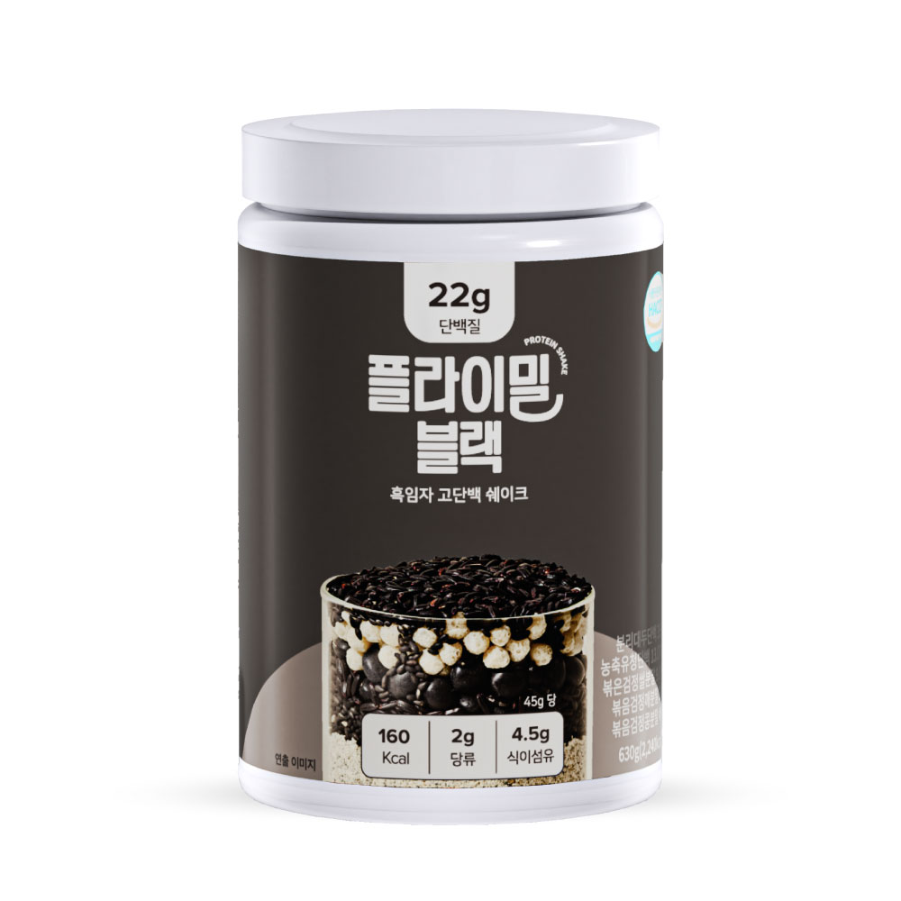 플라이밀 단백질 쉐이크 대용량 블랙, 630g, 1개 - 상세 이미지 3