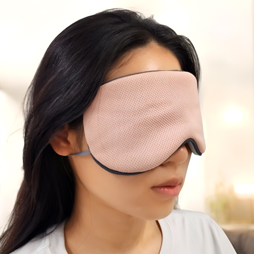 수면 안대 양면 암막 눈 가리개 숙면 귀여운 고급 휴대용 여름 기내용 수면용 실크 메쉬 - 상품 이미지