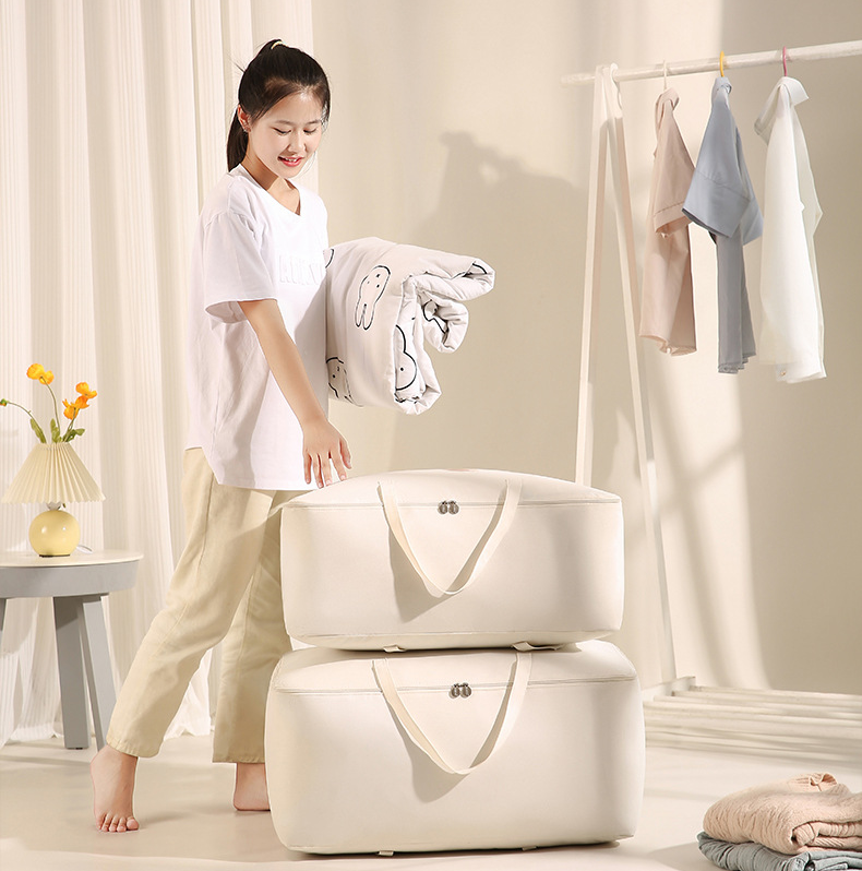 옥스포드 이불정리함 이불보관함 옷정리함 파우치 이불가방 튤립 에디션 - 상세 이미지 3