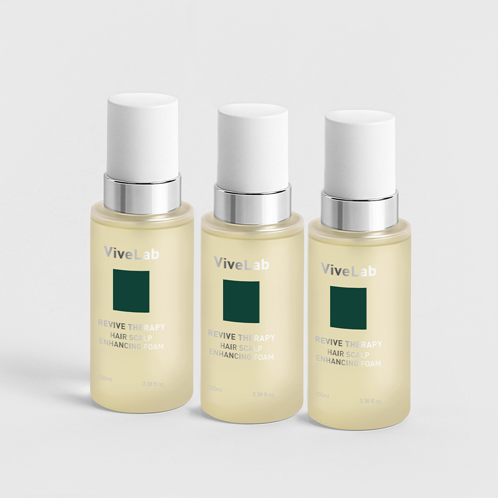 바이브랩 리바이브 테라피 헤어 스칼프 인핸싱 폼 두피 영양제 에센스 플로럴, 100ml, 3개 - 메인 이미지