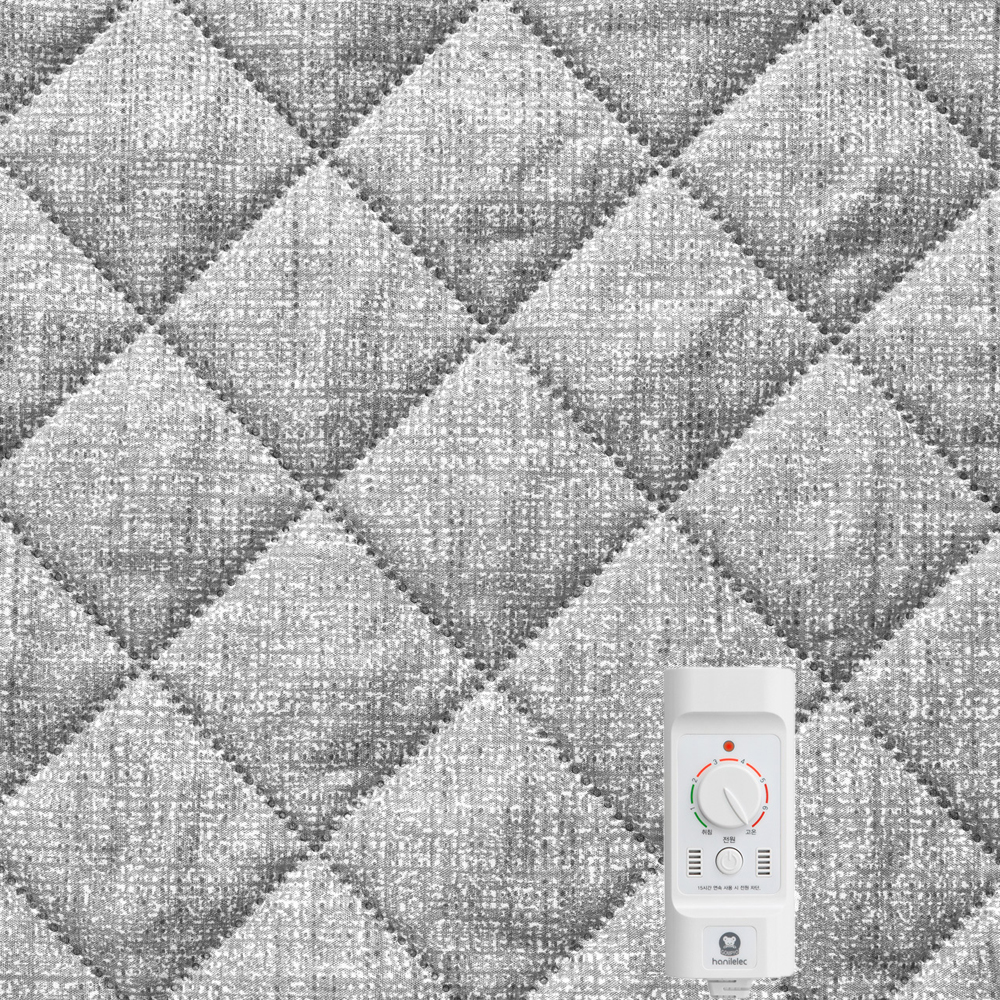 곰표한일 무자계 전자파안심 워셔블 탄소매트 전기요 그레이 미니싱글