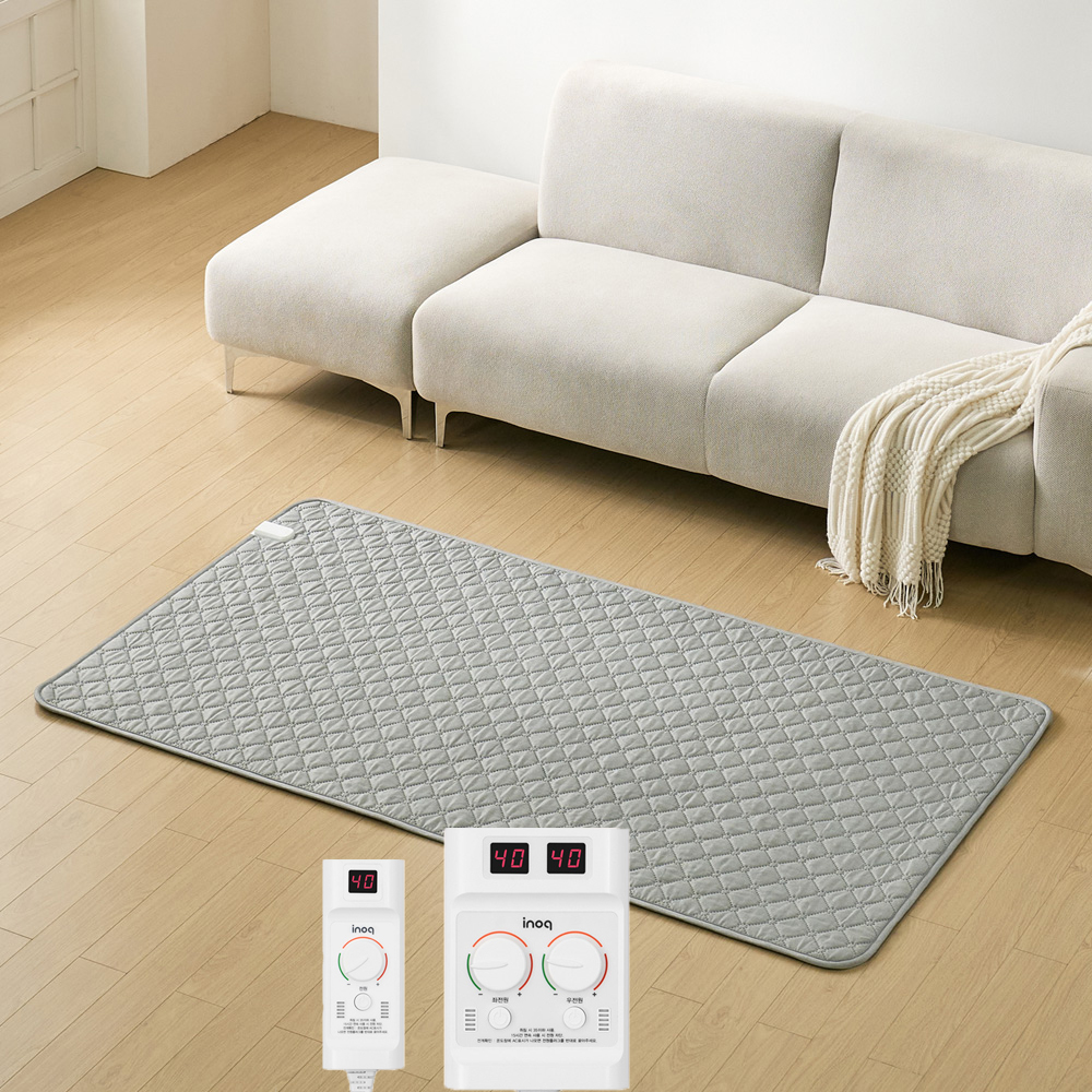 겨울 전자파 안심 카본 탄소 EMF 싱글 그레이 1인용 전기요