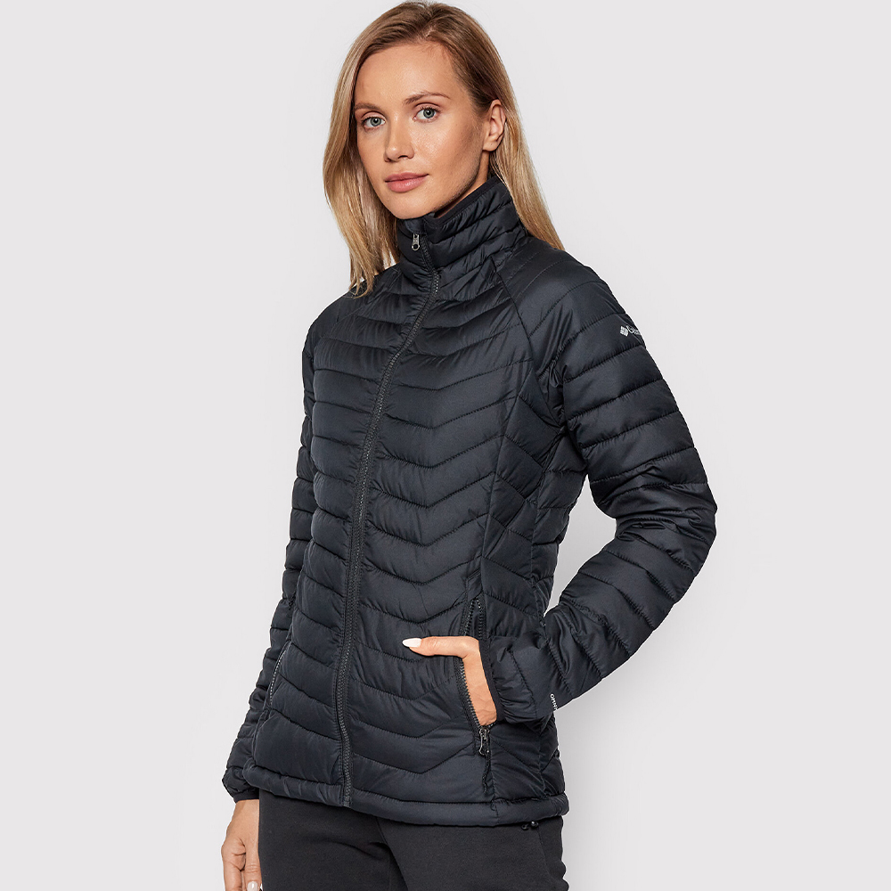 컬럼비아 여성 패딩 자켓 옴니히트 풀집업 트래킹 경량 점퍼