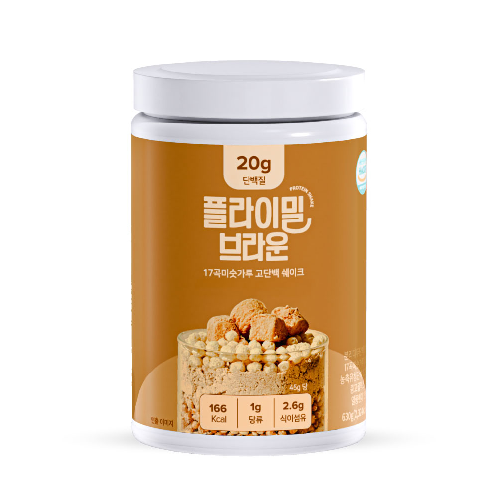 플라이밀 단백질 쉐이크 대용량 브라운, 630g, 1개 - 상세 이미지 3