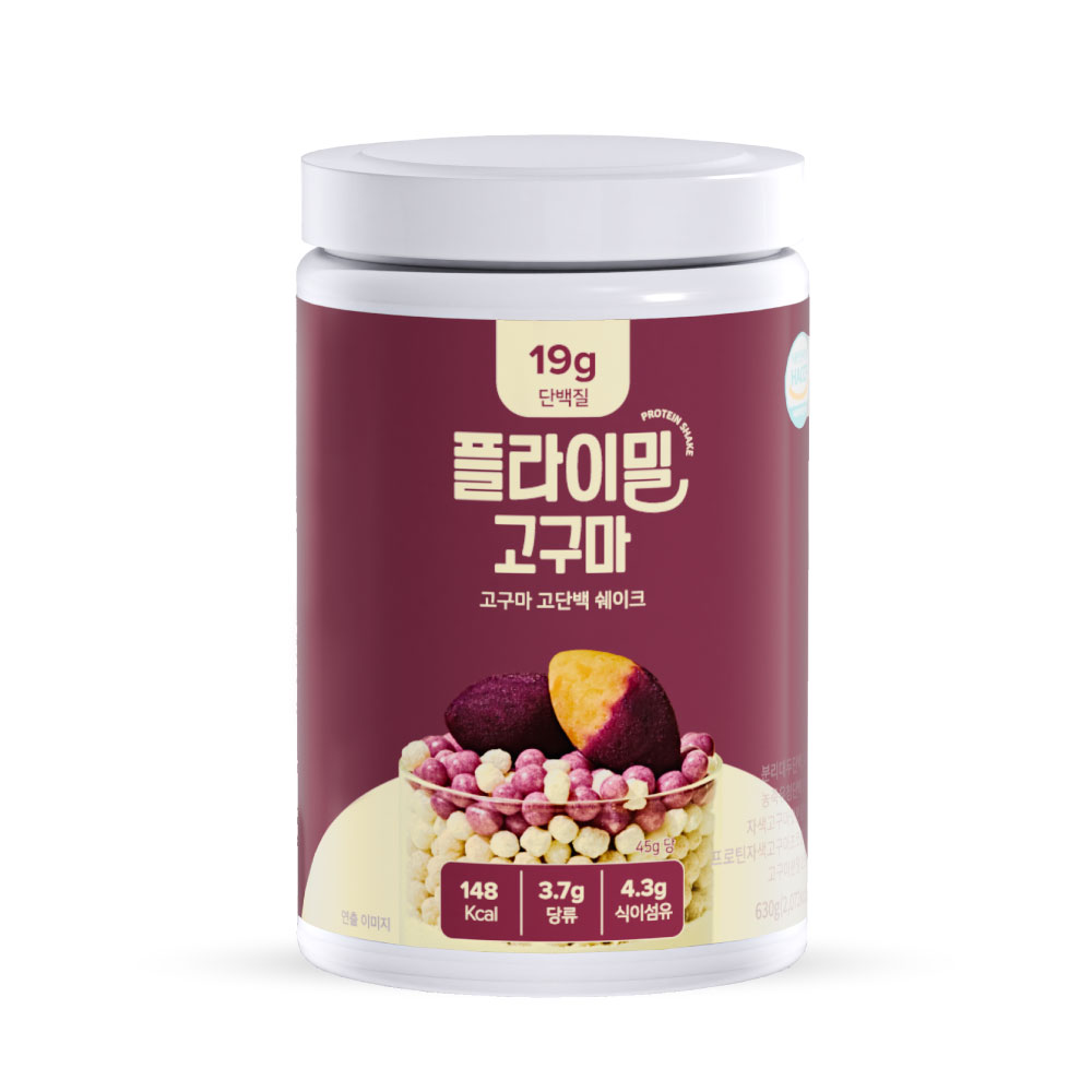 플라이밀 단백질 쉐이크 대용량 고구마, 630g, 1개 - 상세 이미지 3