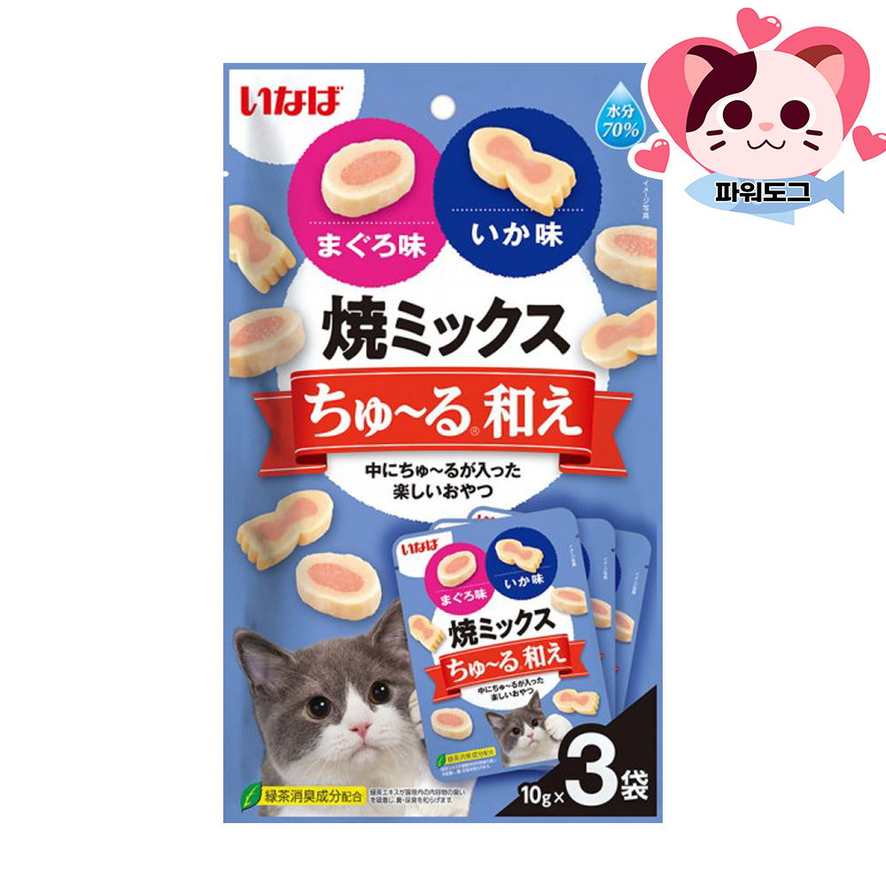 이나바 야끼믹스 츄르범벅 참치&오징어 10g x3개입 - 상세 이미지 4