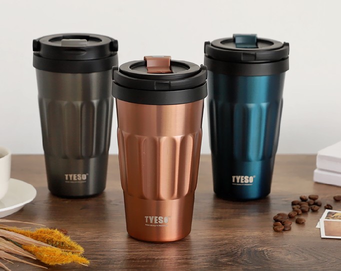 TYESO 타이소 다이소 캠핑 들고 다니기 편한 스텐 핸들 텀블러 행사 기념품 500ml - 상세 이미지 3