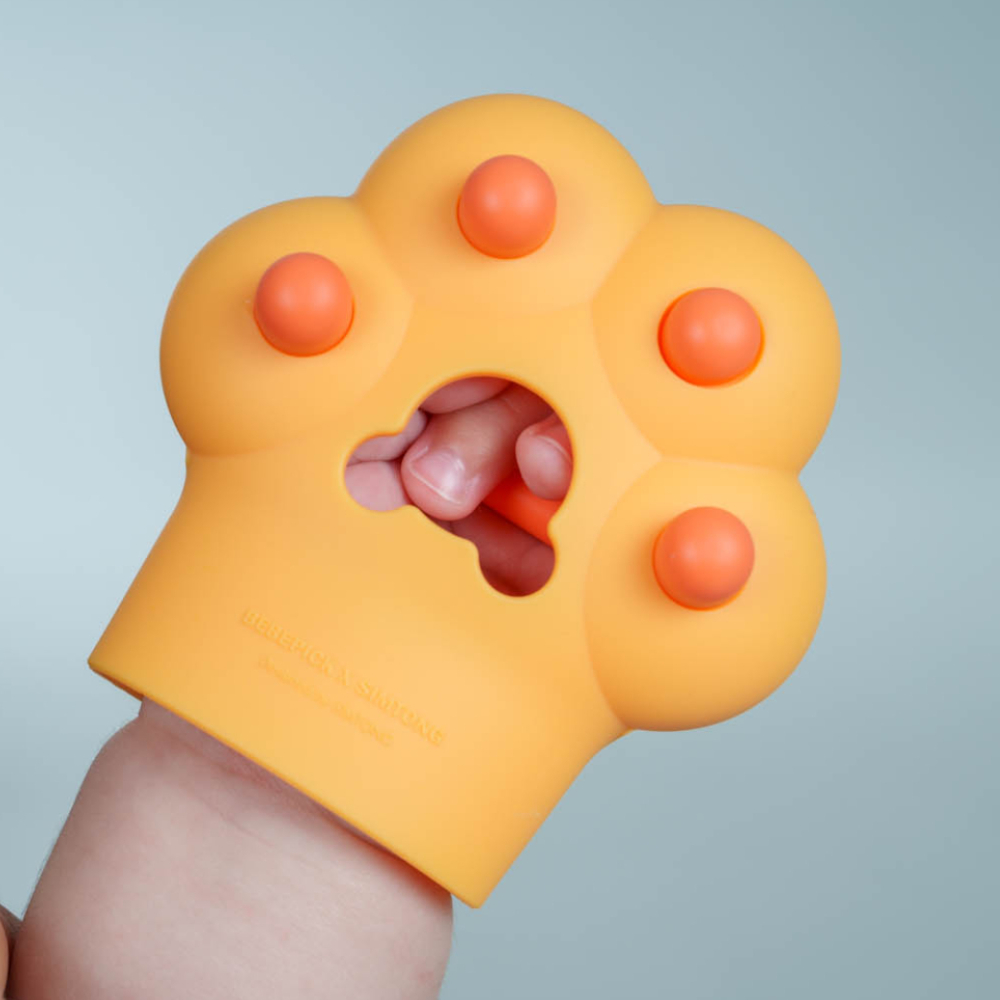 심통 실리콘 국민 손목 양손 아기 손싸개 글러브 치발기 2세대 보관케이스포함 단품구매가능