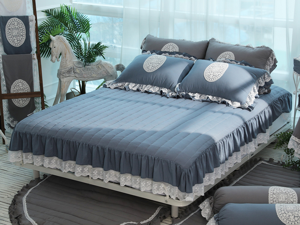 류금숙 프렌치향기 실키케어 향균프릴 숏프릴매트커버 SS/Q/K/SK 국내생산