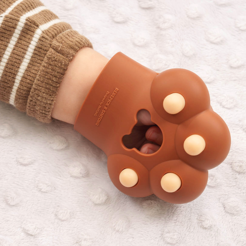 심통 실리콘 국민 손목 양손 아기 손싸개 글러브 치발기 2세대 보관케이스포함 단품구매가능