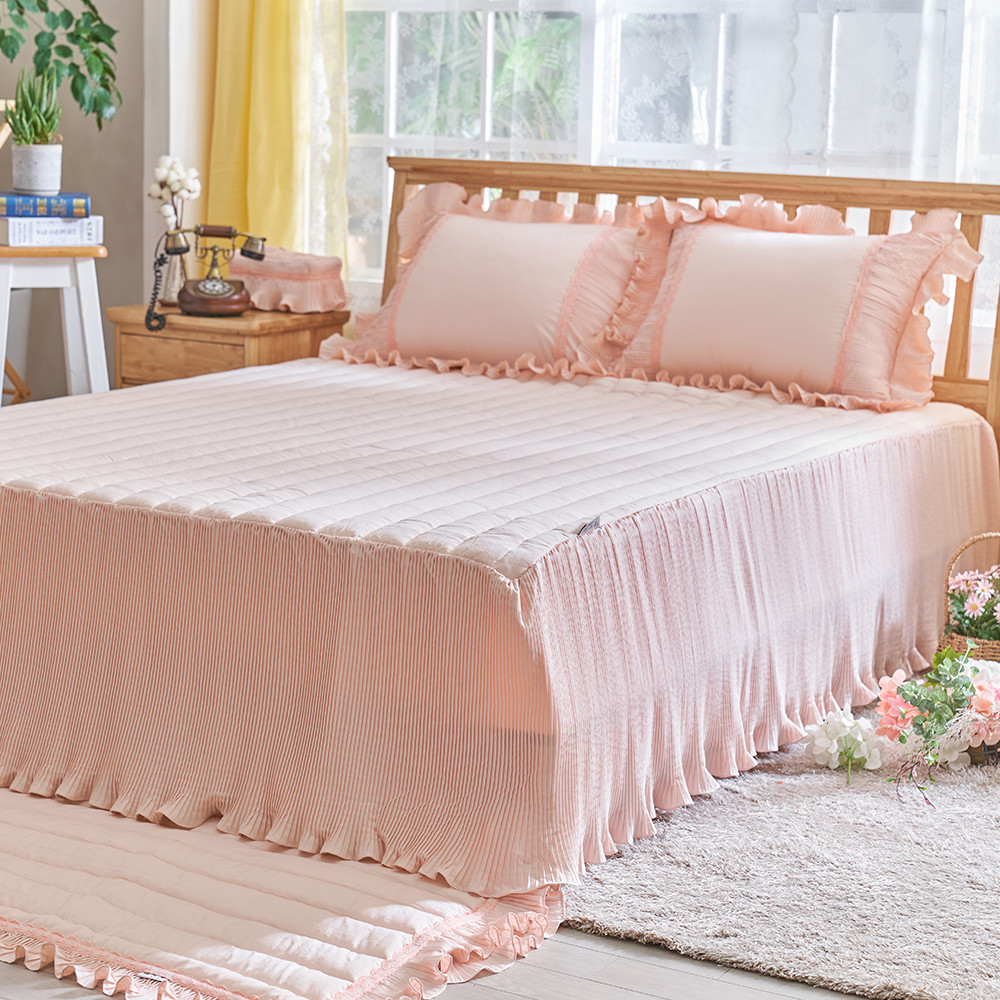 류금숙 플리츠 항균실키케어 프릴 롱침대커버 SS/Q/K/SK 국내생산