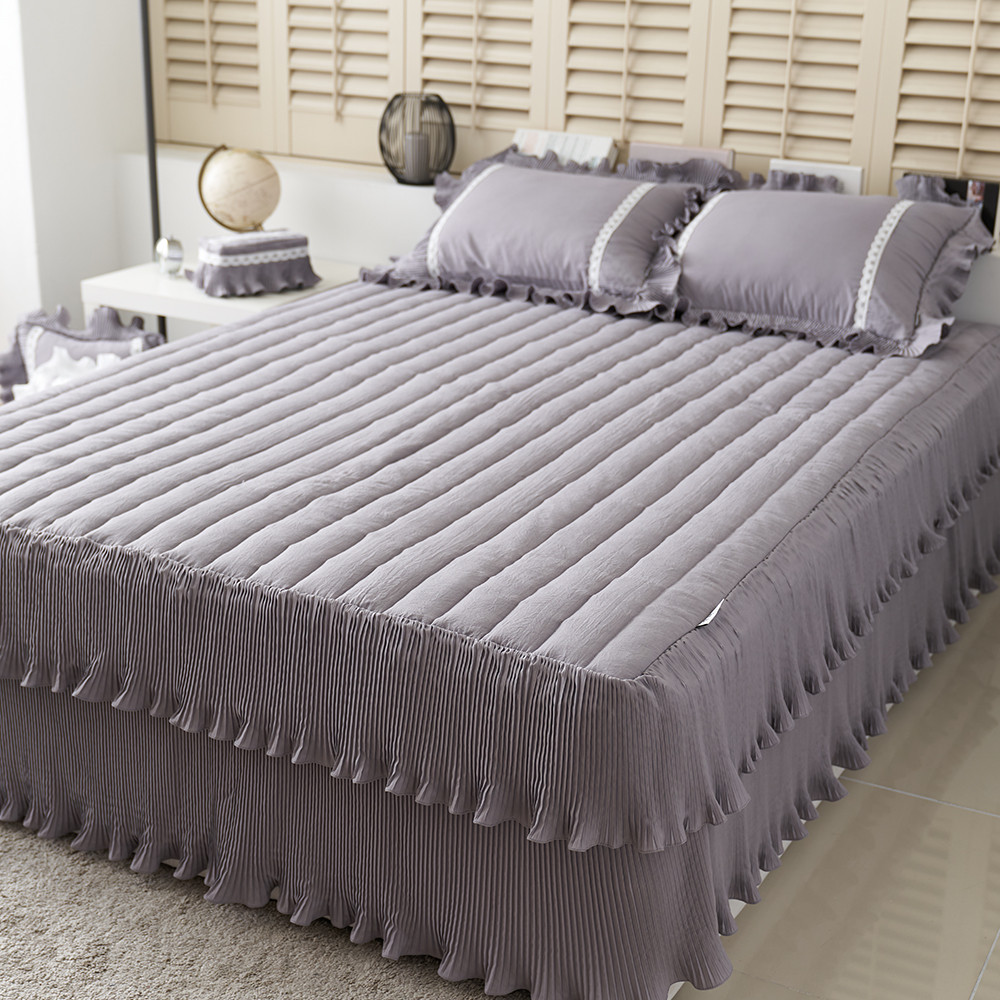 류금숙 플리츠 항균실키케어 프릴 이중프릴침대커버 SS/Q/K/SK 국내생산