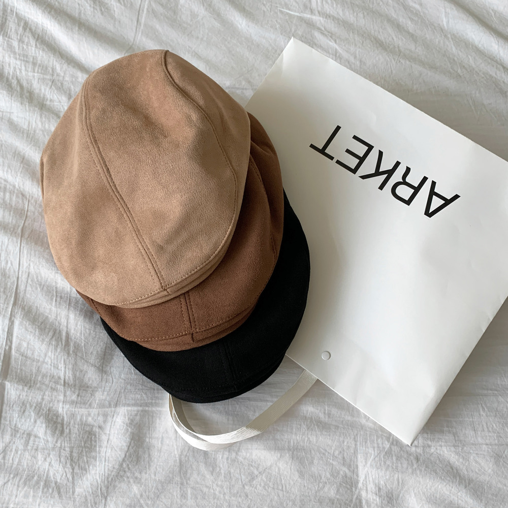 [둘레조절가능] 크래미 스웨이드 세무 헌팅캡 간절기 가을 겨울 연말룩 파티룩 모자 상세 이미지 26