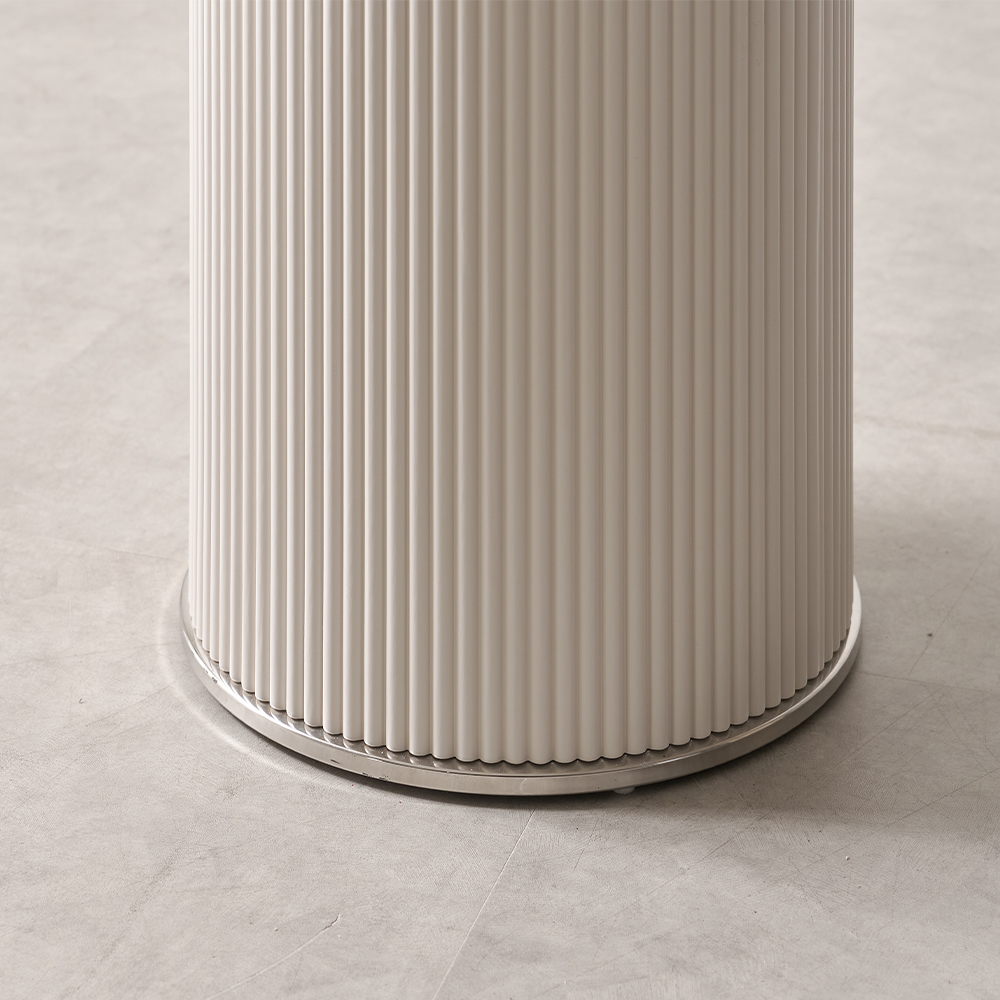 대형 세라믹테이블 타원형 템바보드 거실식탁 알테라 1800mm, 화이트