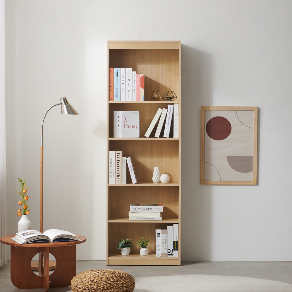 보네드 베일리 5단 600 책장 원룸 사무실 책꽂이 파티션 진열장 거실 서재