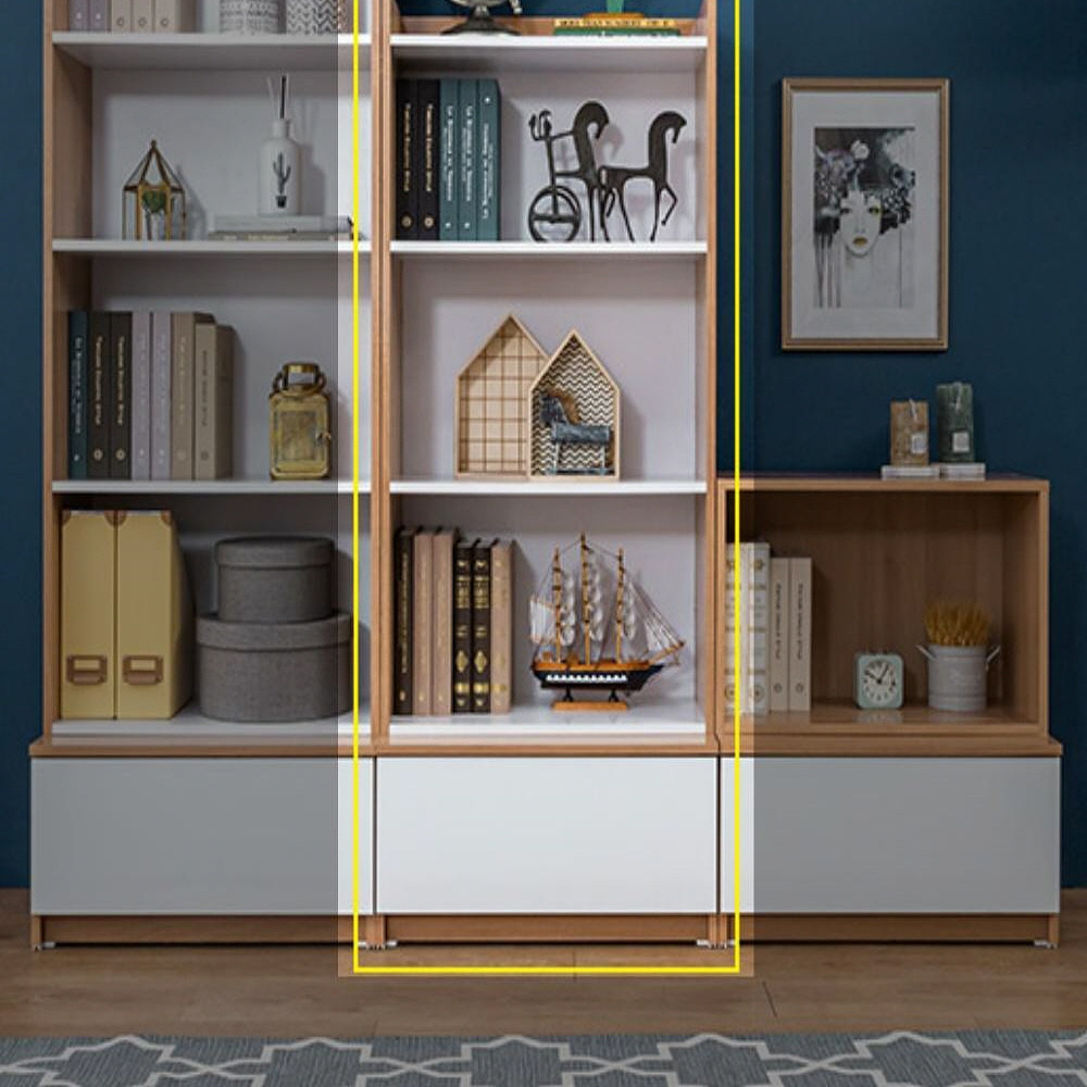 화이트장식장 아카시아 진열장식장 4단