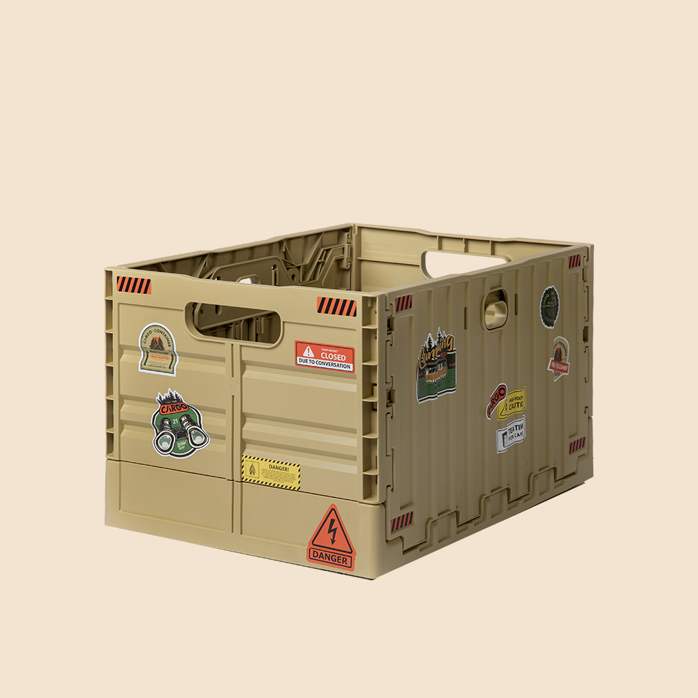 카고컨테이너 캠핑 오픈형 폴딩박스 테이블 다용도 수납 멀티상자 접이식 트렁크 정리함