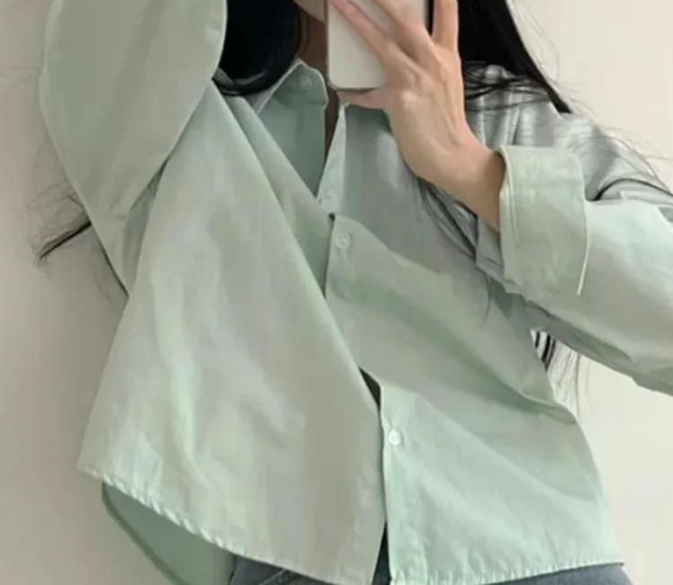 세련된 흰색 셔츠 여성 봄 가을 우아한 긴 소매 깔끔한 출근룩 캐주얼 데이트룩 화이트 - 상세 이미지 2