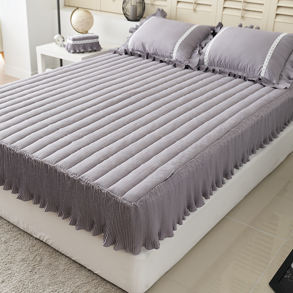 류금숙 플리츠 항균실키케어 프릴 숏매트커버 SS/Q/K/SK 국내생산