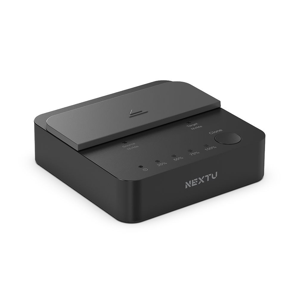 크반각 NVMe 듀얼 도킹 스테이션 M.2 SSD 클론 복사기 - 상품 이미지