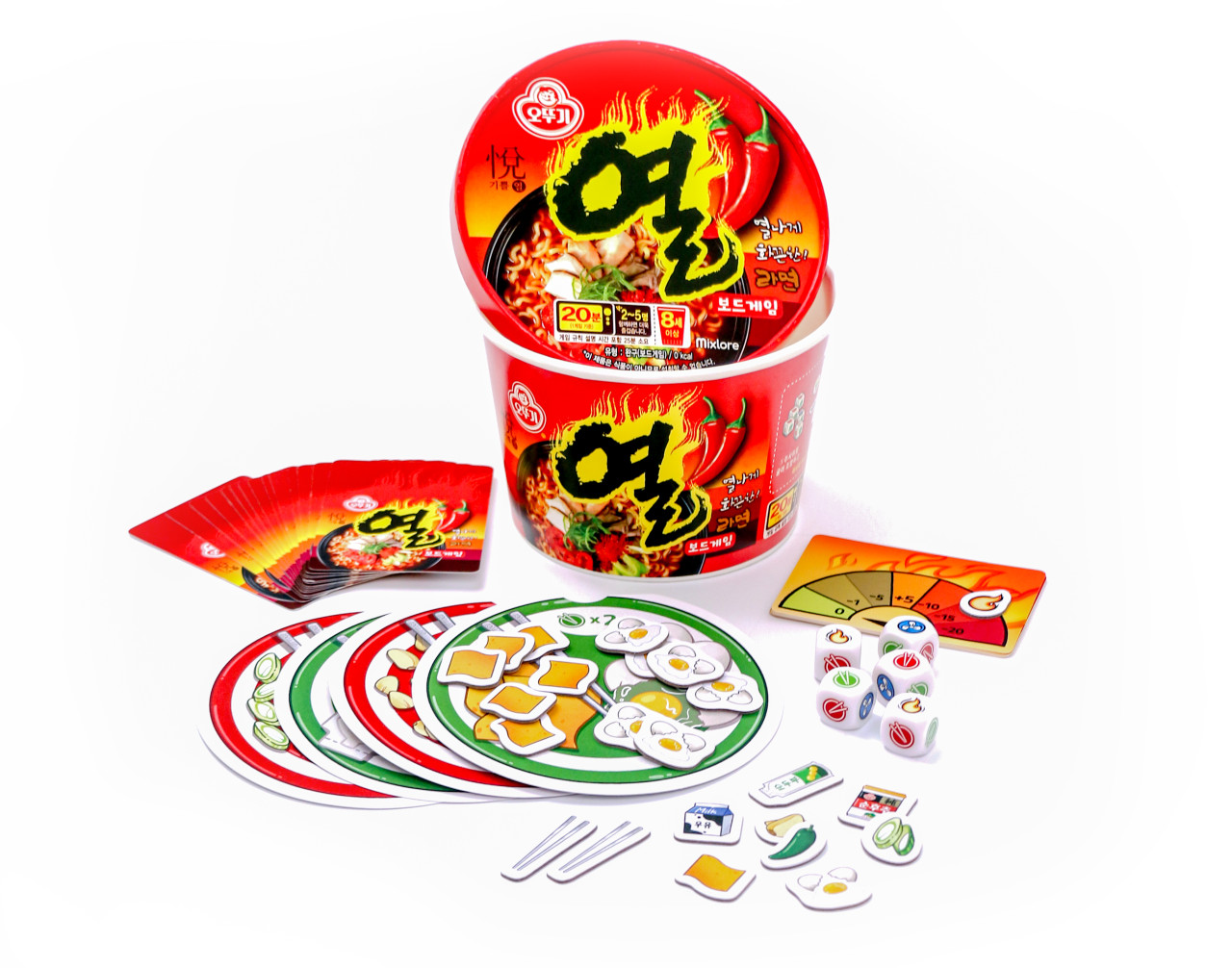 아스모디코리아 열라면보드게임 주사위 오뚜기 굿즈 선물 키덜트 제품 이미지