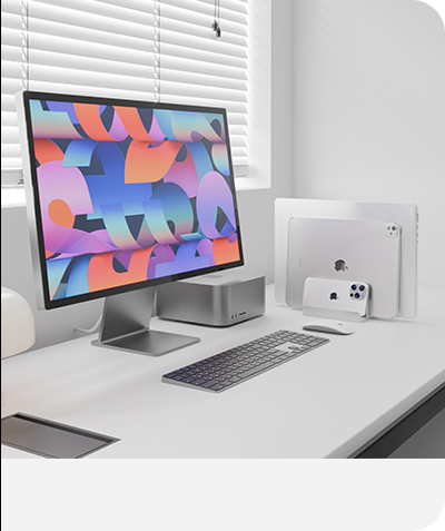 니케 맥북 노트북 거치대 수직 스탠드 클램쉘 맥미니 꽂이 세로 알루미늄 1슬롯 대표 이미지