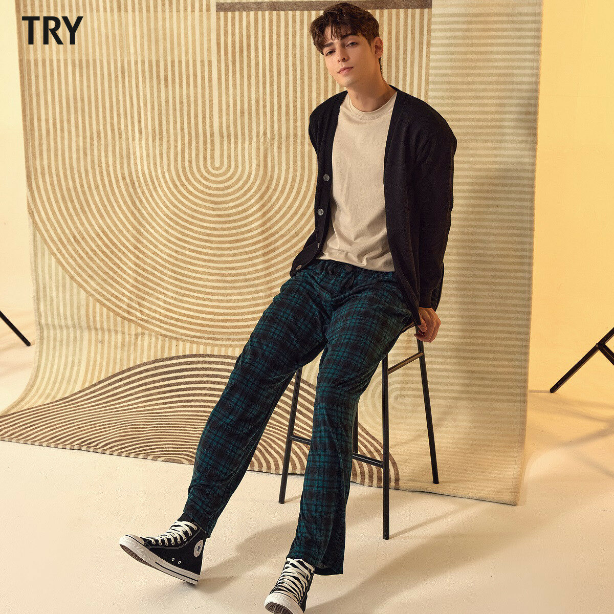 TRY 피치기모 파자마 팬츠 3종(남성) - 상세 이미지 3