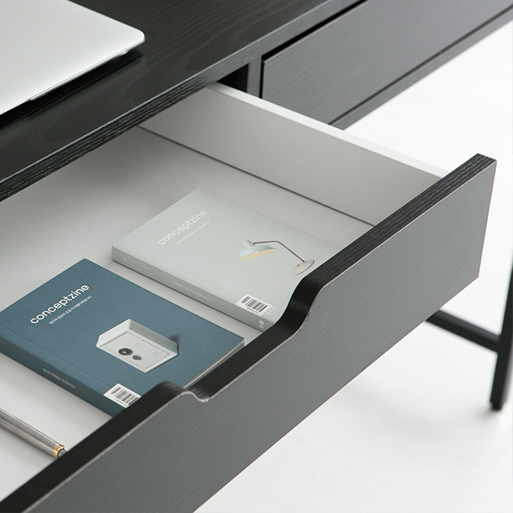 OLAF 책상 서랍2칸 KS1012TB 1200x600mm, 블랙 9622.7272