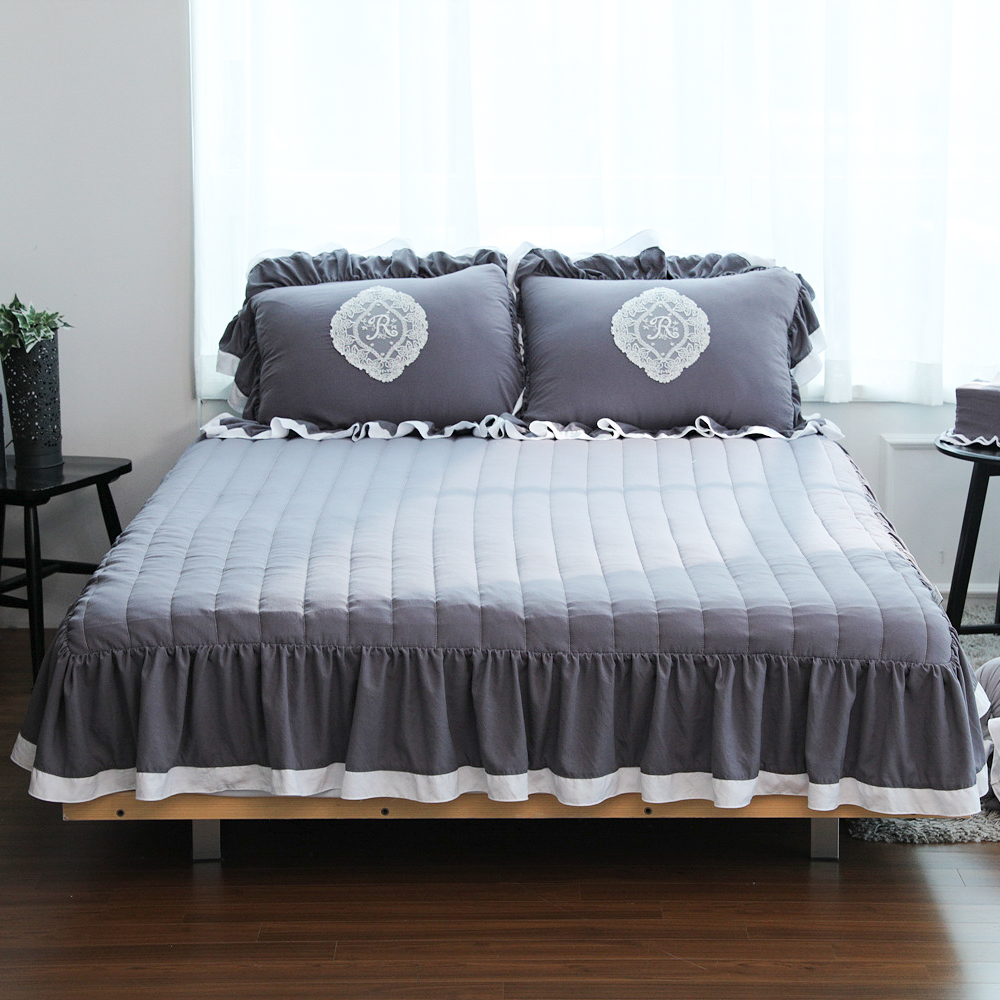 류금숙 프렌치감성 실키케어 향균프릴 숏프릴매트커버 SS/Q/K/SK 국내생산