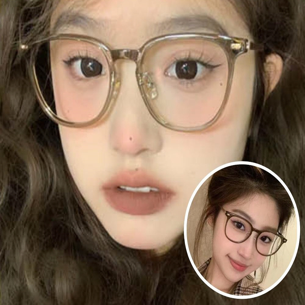 도수없는 기능성안경 블루스크린안경 브라운 뿔테 이미지