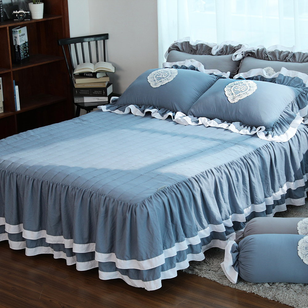 류금숙 프렌치감성 실키케어 향균프릴 이중프릴침대커버 SS/Q/K/SK 국내생산