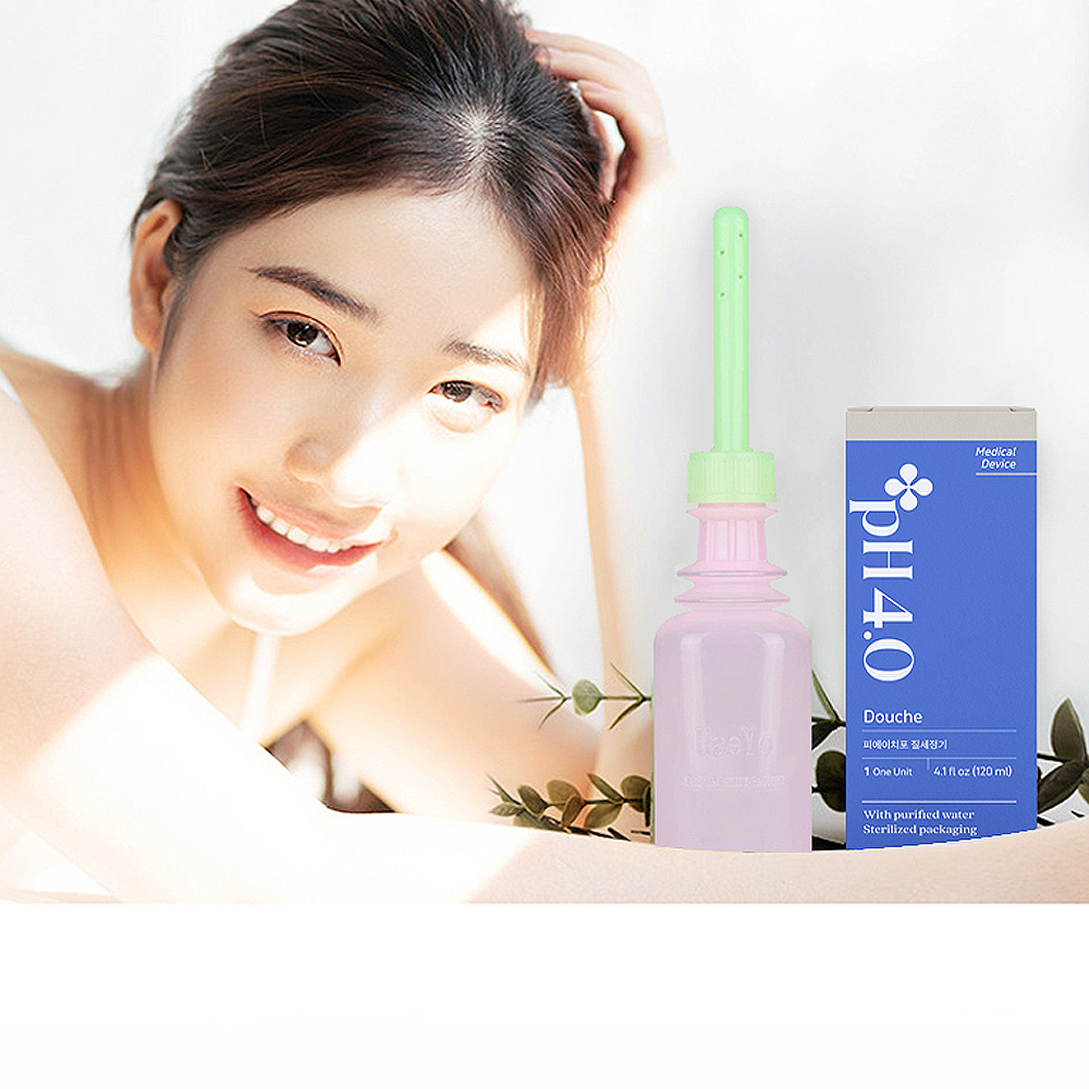 pH4 피에이치포 질세정기 120ml 일회용 Y존 냄새제거 삽입형 의료기기 이너워시 6개 이미지 4