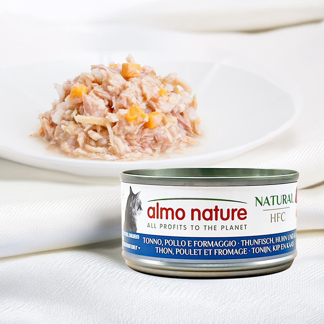 [N포인트] 알모네이쳐 HFC 고양이 주식캔 습식사료 참치 뱅어, 70g, 1개 이미지 3