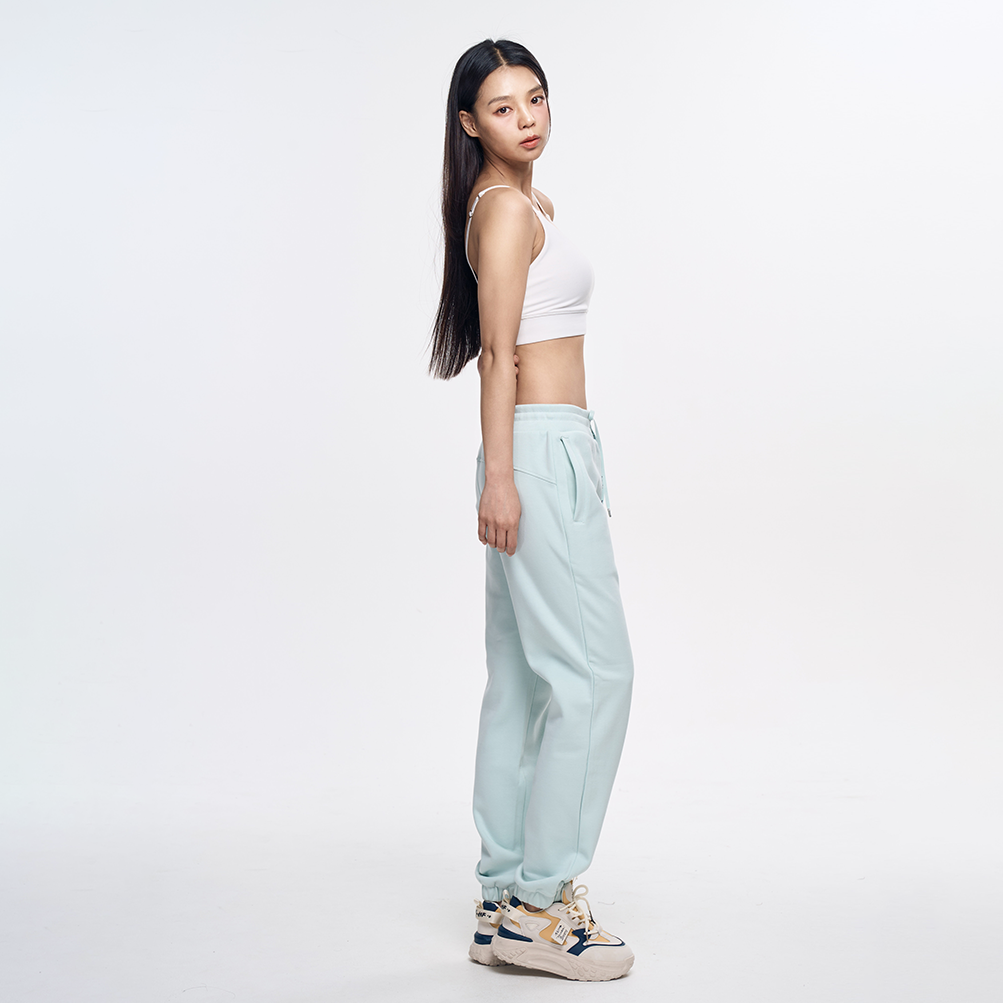 여성 조거팬츠 빅사이즈 편한 기모 스트링 바지 조커 밴딩팬츠 - 상세 이미지 3