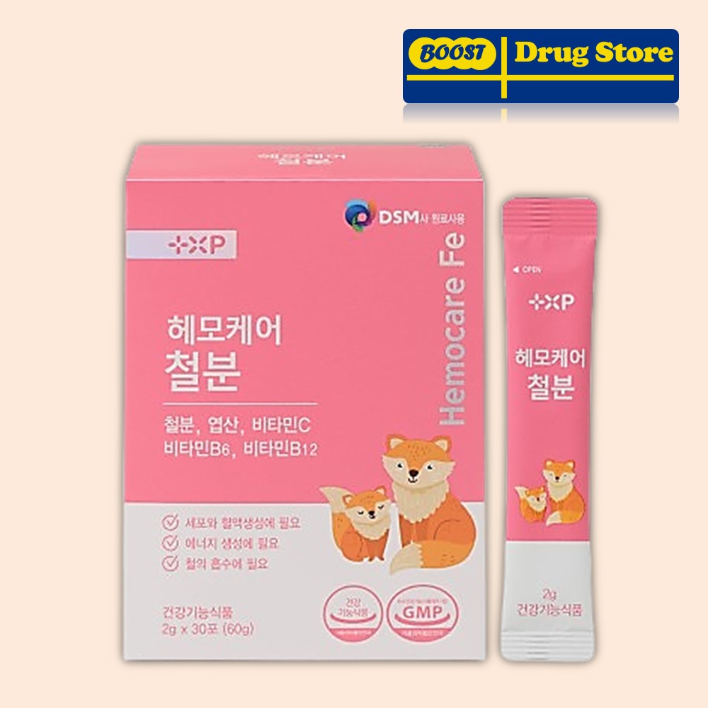 리포퍼 비헴철 헤모케어 키즈 청소년 식물성 철분제 임산부 어린이 철 보충 30포, 1개